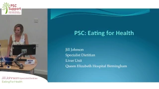 Jill Johnson PSC: Eating for Health - PSC Support Birmingham 2016