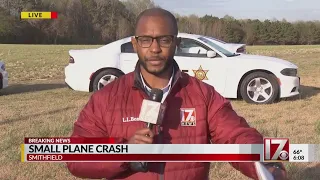 2 taken to the hospital after small plane crashes in Johnston County