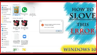 How to solve error 5: Access is define | how to solve 'setup was unable to create the directory