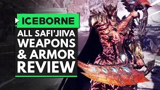 Monster Hunter World Iceborne | All Safi'jiiva Weapons & Amazing Armor Set Overview