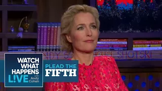 Gillian Anderson Talks Pay Inequality With David Duchovny | Plead the Fifth | WWHL
