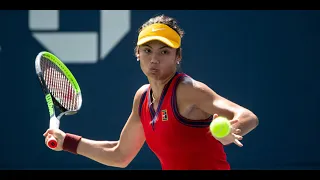 Emma Raducanu - All Practice Indian Wells 2021 BNP Paribas Open Court Level View |HD|