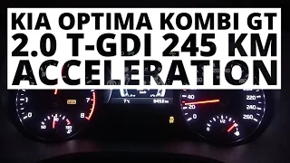 Kia Optima Kombi GT 2.0 T-GDI 245 hp (AT) - acceleration 0-100 km/h