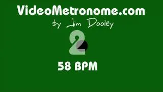 58 BPM Human Voice Metronome by Jim Dooley