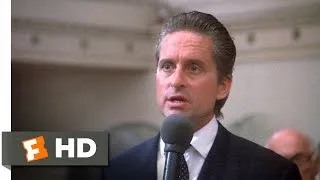 Wall Street (4/5) Movie CLIP - Greed Is Good (1987) HD