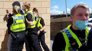 Stupid Police go Hands On in Bradford, Requesting a Copy Of PACE