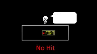 Undertale Final Run: Papyrus battle No hit