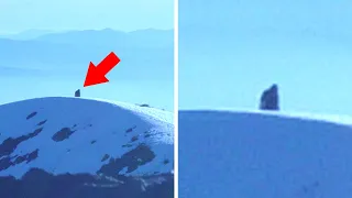 Bigfoot Has Been Spotted with Telescope Running in Deep Snow Up a Wasatch Mountain Peak