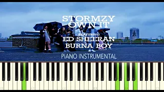OWN IT - STORMZY feat. ED SHEERAN & BURNA BOY Piano instrumental