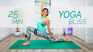 Blissful Yoga Flow - 25 Minute Stress & Tension Relieving Yoga Practise - Sacred Lotus Yoga