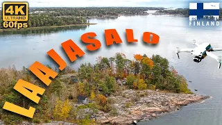 LAAJASALO SAARISTO 🚁 Helsinki Drone 4K video 🙏 Meditaatio jooga musiikki 🍁 Syksy ruska Suomi maisema