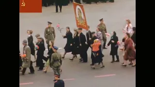 1 мая, 1953, Москва, Манежная пл. Снято из окна посольства США в СССР