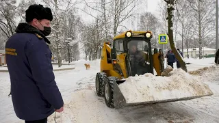 Госадмтехнадзор контролирует уборку снега в Талдомском округе