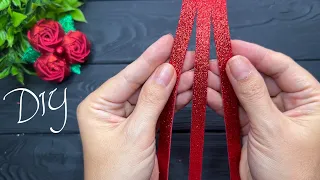 Step-by-Step Tutorial: DIY Glitter Roses Made from Foam Sheets