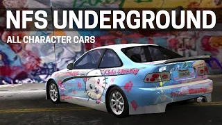 NFS Underground - All Character Cars