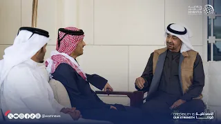 رئيس الدولة يستقبل رئيس مجلس الوزراء القطري