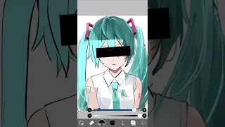 匿名M/初音ミク 描いてみた #イラスト #shorts