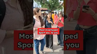 CRICKET - OVERHYPED???? 😢 | Asking Girls | Delhi University #shorts #shortsfeed #funny