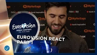 Eurovision React: Second Semi-Finalists react to Eurovision entries! (PART 1)