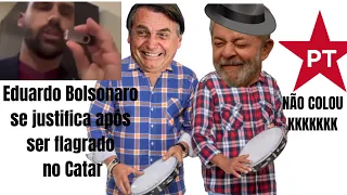 Eduardo diz que foi ao Catar entregar um pen drive com a 'situação do Brasil' - Lula x Bolsonaro