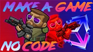 How to make a Game in Unity if you can't Code #2/2 | Unity + Playmaker (ENG SUBS)
