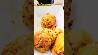 Church's Chicken new Cheddar Jalapeno Biscuits #shorts #churchschicken #foodie #foodreview #food