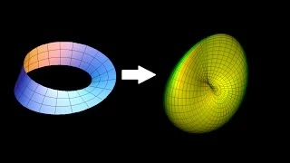 How to continuously deform a mobius strip into a cross-cap (homeomorphism)