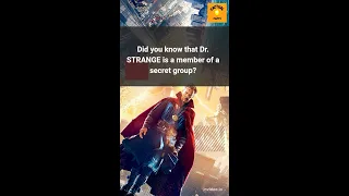 DId you Know that DR. STRANGE is a memeber of a SECRET GROUP? 🕉