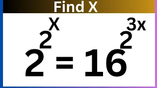 UAE | A very nice exponential equation problem | can you solve it |  find X