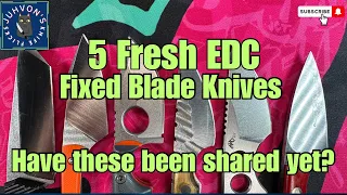 5 Fresh EDC Fixed Blades welcomed i to the Collection!