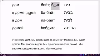 1646. Как сказать "я дОма" на иврите: ани ба-байта? ани hабайта? ани-ба-байт?