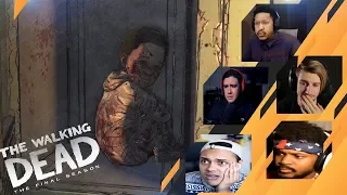 Gamers Reactions to Finding AJ in a Locker | The Walking Dead: [S4][E4] Take Us Back