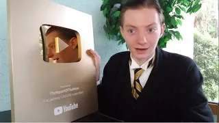 1 Million Subscribers Gold Play Button Award Unboxing