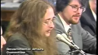 Hackers Testifying at the United States Senate, May 19, 1998 (L0pht Heavy Industries)