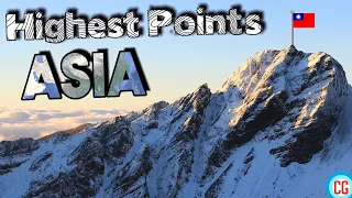 What is the Highest Point in Each Asian Country?