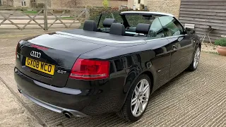 Audi A4 2.0 TFSi SE Cabriolet in Black