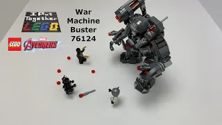 Lego Speed BUild - LEGO Marvel Avengers War Machine Buster 76124 - Full and detailed