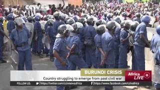 Burundi struggling to emerge from past civil war