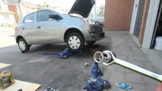 Mitsubishi Mirage Engine Oil Change with Filter Replacement