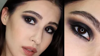 Классические черные smokey eyes 🪐 Как сделать смоки айс легко