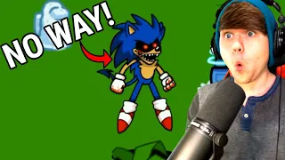 SONIC.EXE Mod in Among Us... @GameToonsGaming REACTION!