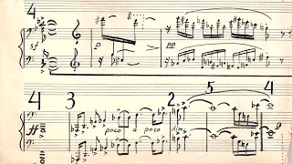 [Vladislav Zolotaryov] Five Sketches for piano (original Manuscript Score)