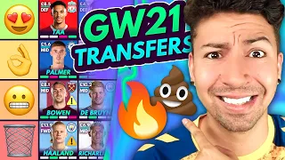 FPL GW21 BEST TRANSFERS! | Transfer Tier List for Gameweek 21 | Fantasy Premier League 2023/24