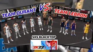 NBA 2K22 ALL STAR BLACKTOP 5X5 GAME/ TEAM LEBRON VS TEAM DURANT/UPDATED NBA 2K22 ROOSTERS