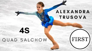 ALEXANDRA TRUSOVA FIRST QUAD SALCHOW (4S)