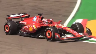 Ferrari SF-24 EVO Version in Action at Imola & Monaco Circuits- V6 Sound in Action