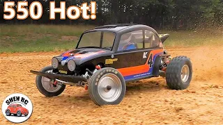 Kyosho beetle motor upgrade 550  baby!