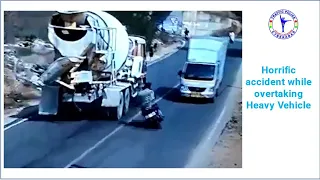 Horrific accident while overtaking Heavy Vehicle | 22.02.2021| Cyberabad Traffic Police