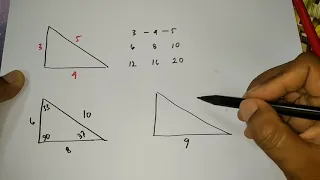 Cara mencari besar sudut segitiga siku-siku