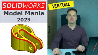 SOLIDWORKS Прорези. Деталь с Конкурса Model Mania 2023 Virtual | Роман Саляхутдинов